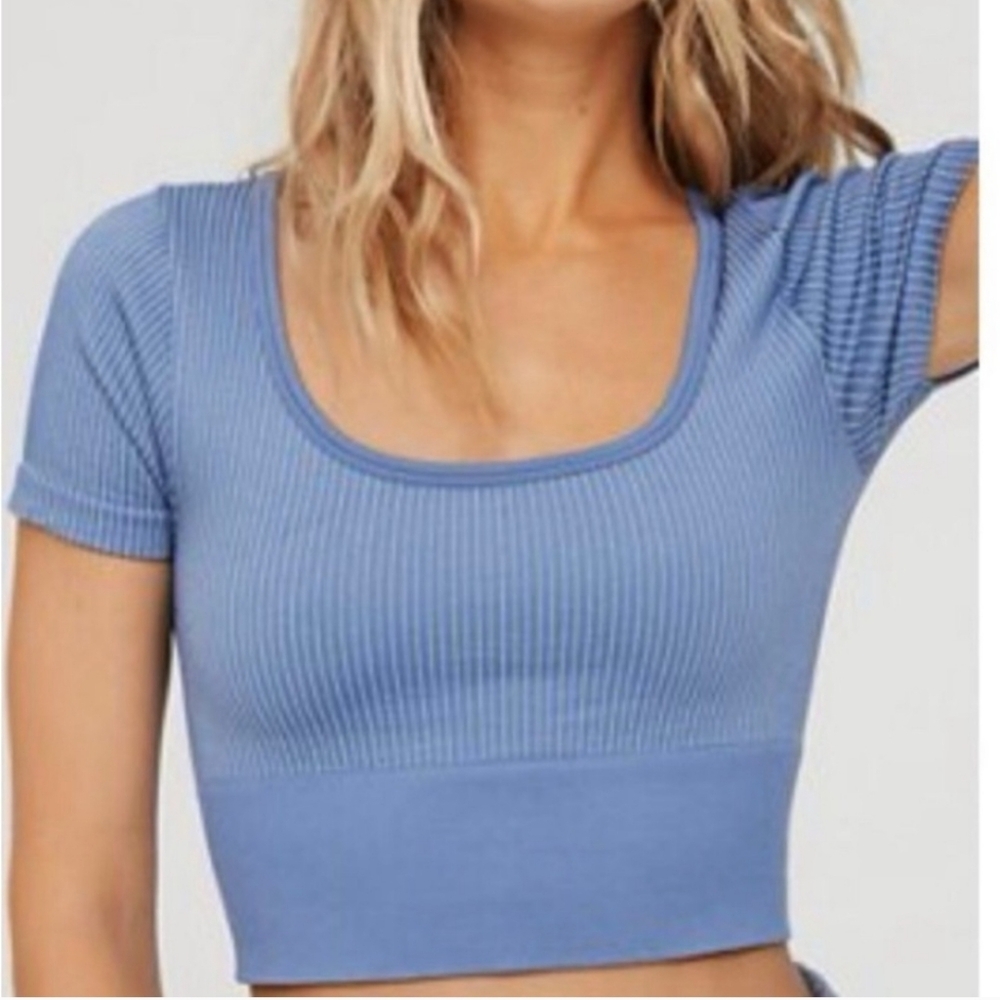 Aerie Seamless Ribbed Crop Top - Like New